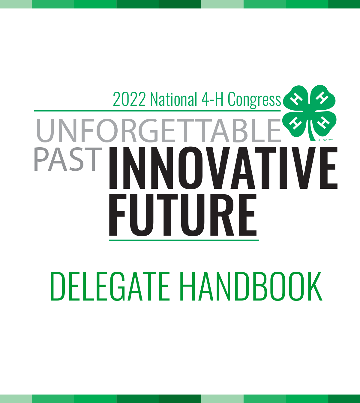 2022 National 4-H Congress Handbook Cover